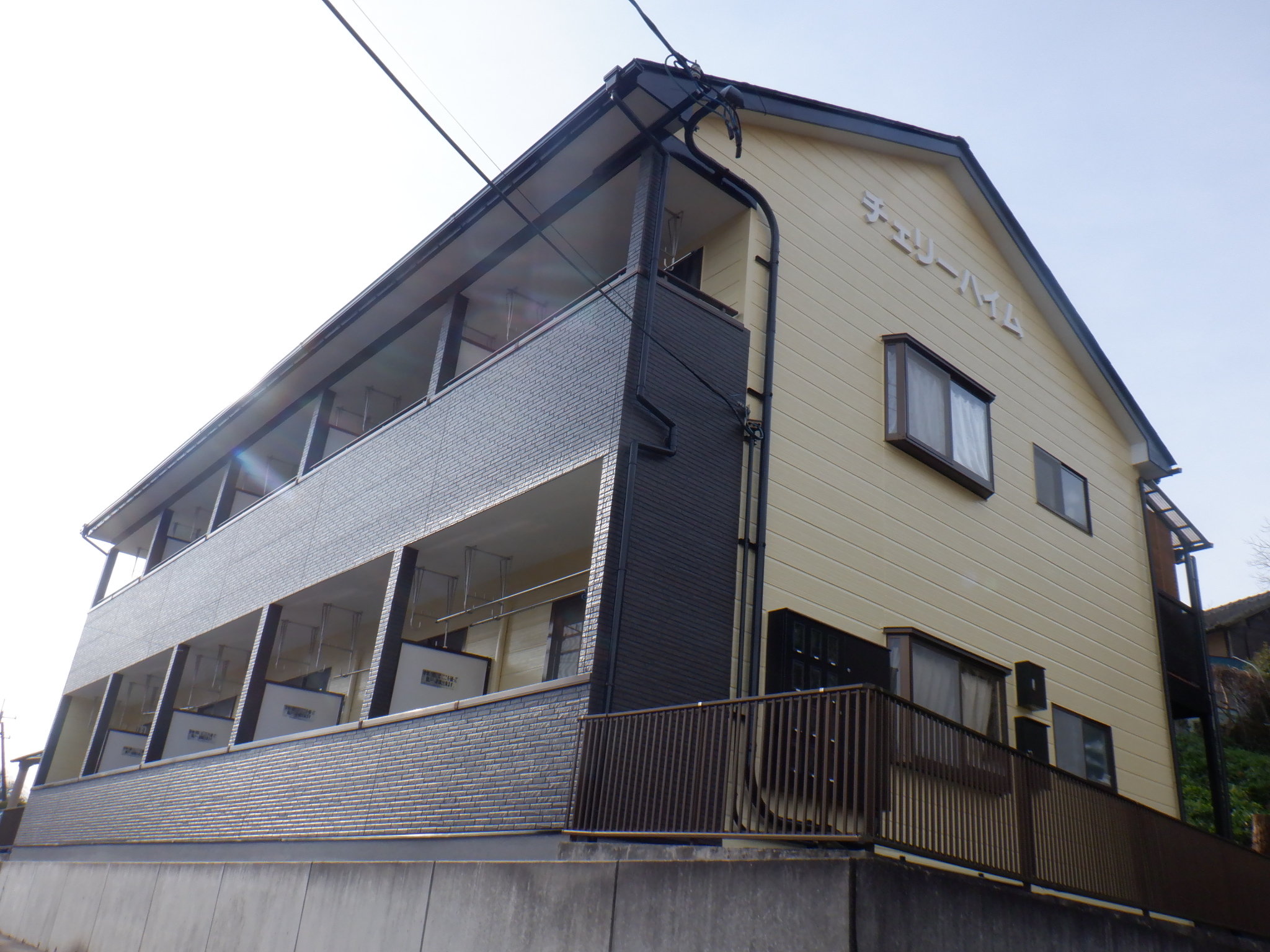 【二本松市】某アパート　屋根外壁他塗装工事