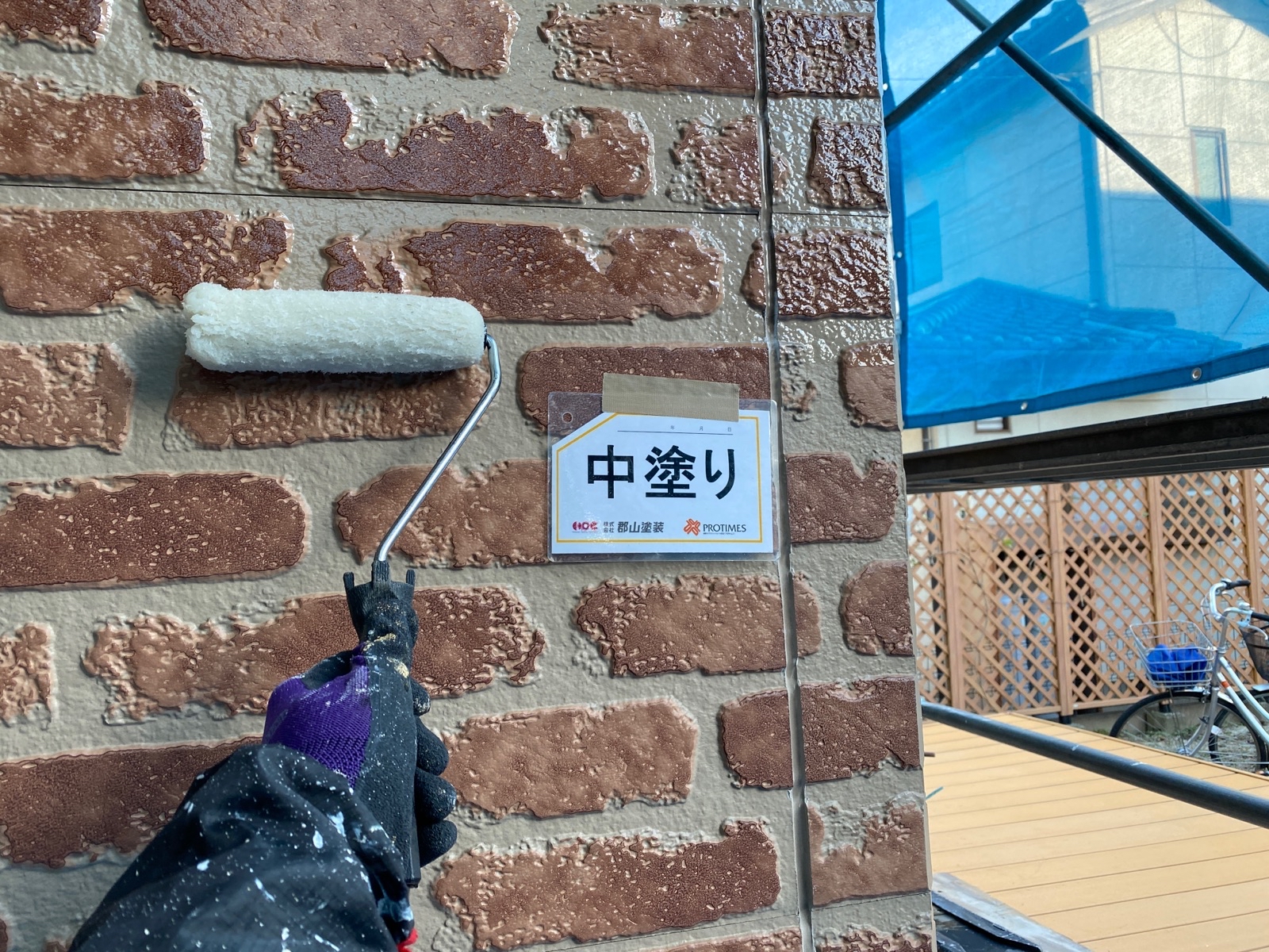 【福島市】O様邸　外壁クリヤー塗装工事