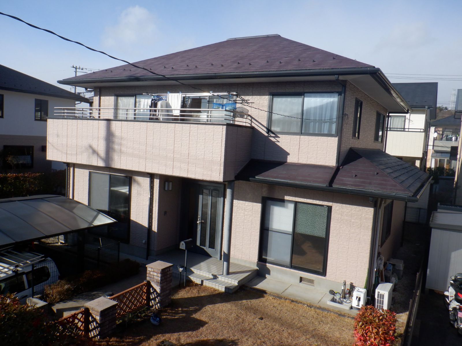 【福島市】Y様邸　屋根ｶﾊﾞｰ・外壁他塗装工事