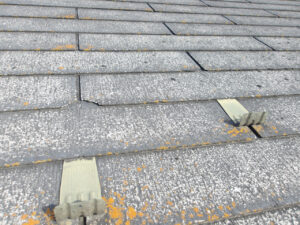 スレート　屋根塗装　メンテナンス　欠け