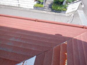 福島市　屋根　錆