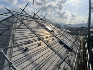 【屋根足場】福島市｜屋根塗装・外壁塗装工事｜A様邸