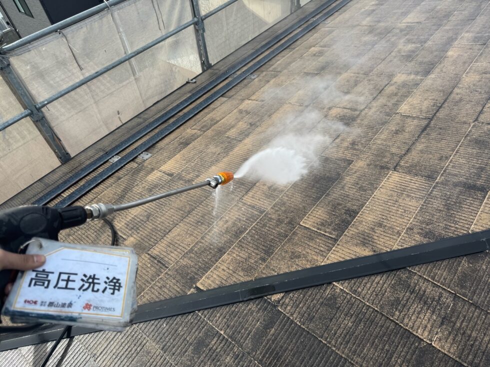 【高圧洗浄】福島市|屋根・外壁塗装工事|W様邸